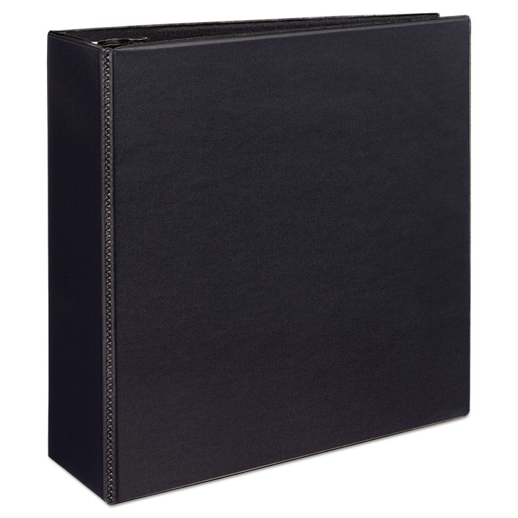 AVE09800 - Avery Durable View Binder with DuraHinge and EZD Rings, 3 Rings, 4" Capacity, 11 x 8.5, Black, (9800) (AVE09800)