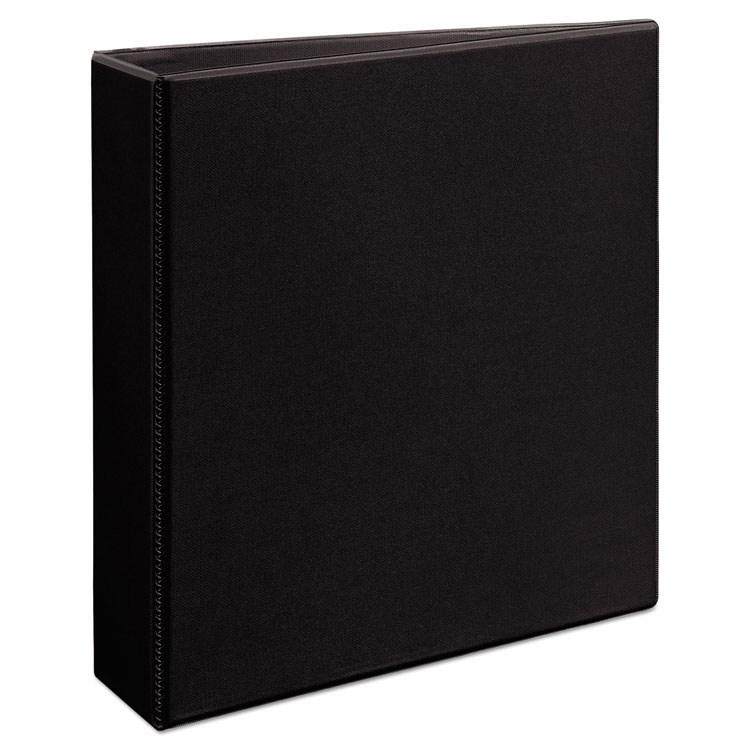 Avery Durable View Binder with DuraHinge and EZD Rings, 3 Rings, 2" Capacity, 11 x 8.5, Black, (9500) (AVE09500)