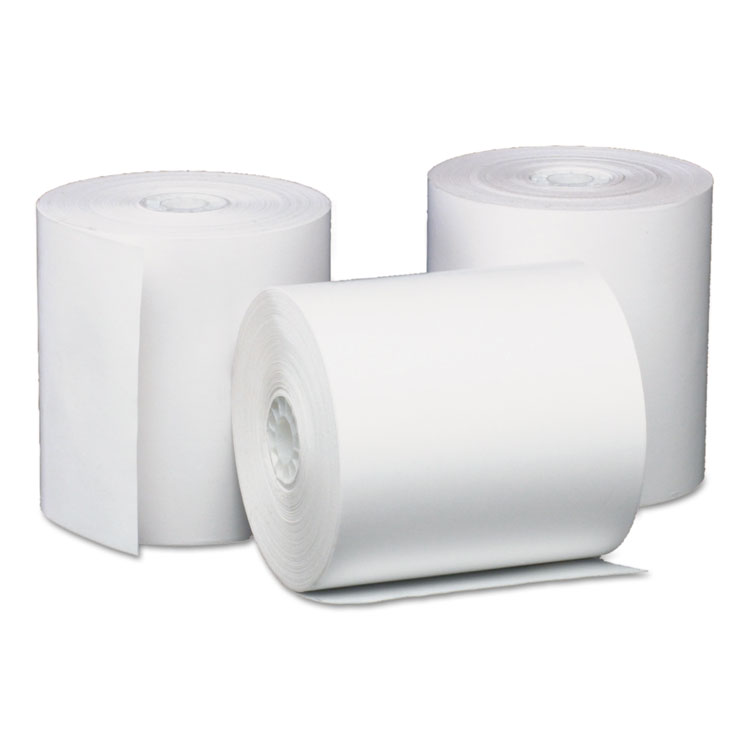Iconex Direct Thermal Printing Paper Rolls, 0.45" Core, 3.13" x 200 ft, White, 50/Carton (ICX90785087)