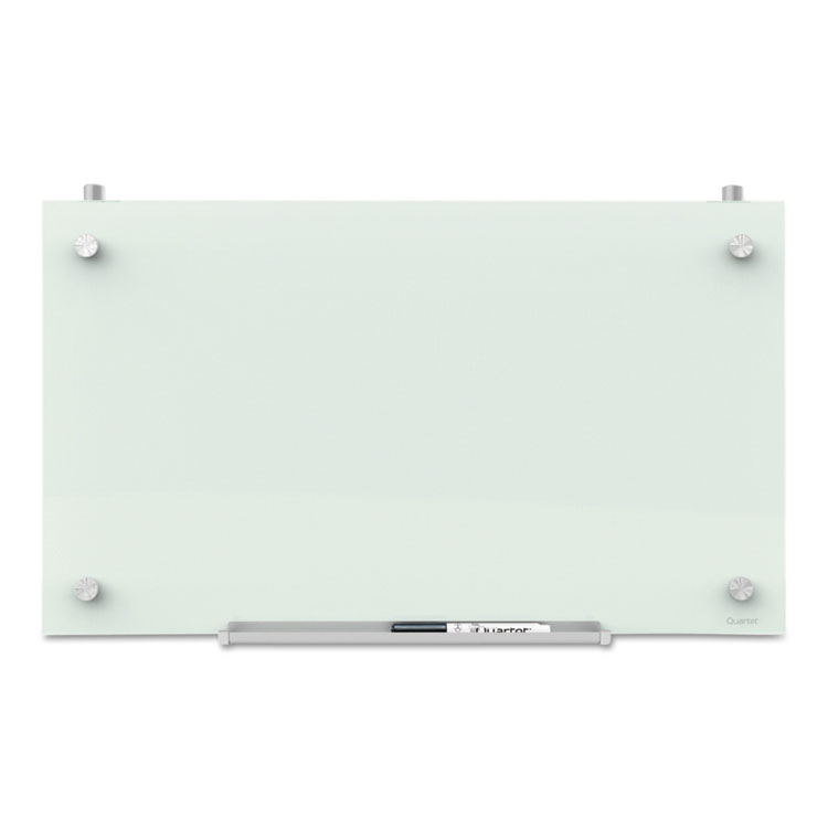Quartet Infinity Magnetic Glass Dry Erase Cubicle Board, 30" x 18", White Surface (QRTPDEC1830)