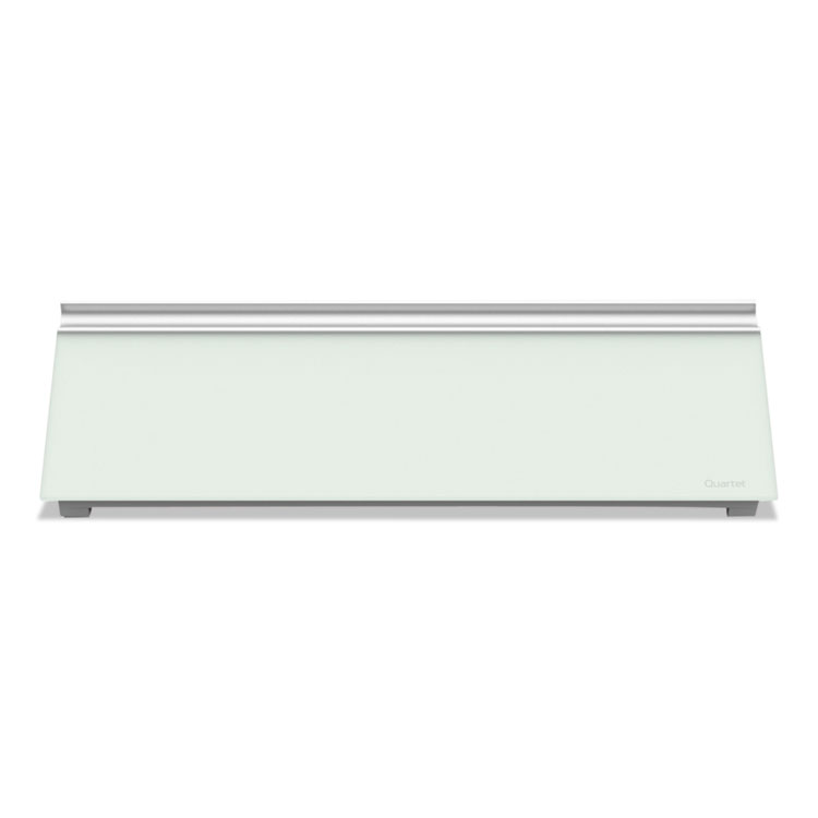 Quartet Glass Dry Erase Desktop Computer Pad, 18" x 6", White Surface (QRTGDP186)