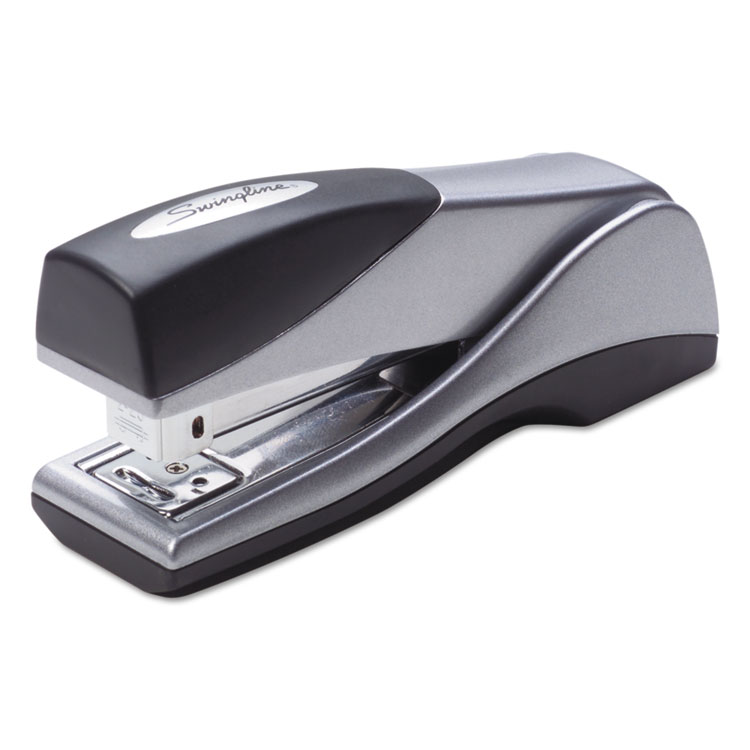 Swingline Optima Grip Compact Stapler, 25-Sheet Capacity, Silver (SWI87816)