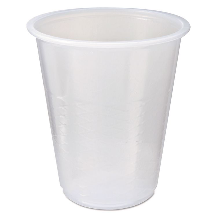 Fabri-Kal RK Crisscross Cold Drink Cups, 3 oz, Plastic, Clear, 100/Bag, 25 Bags/Carton (FABRK3)