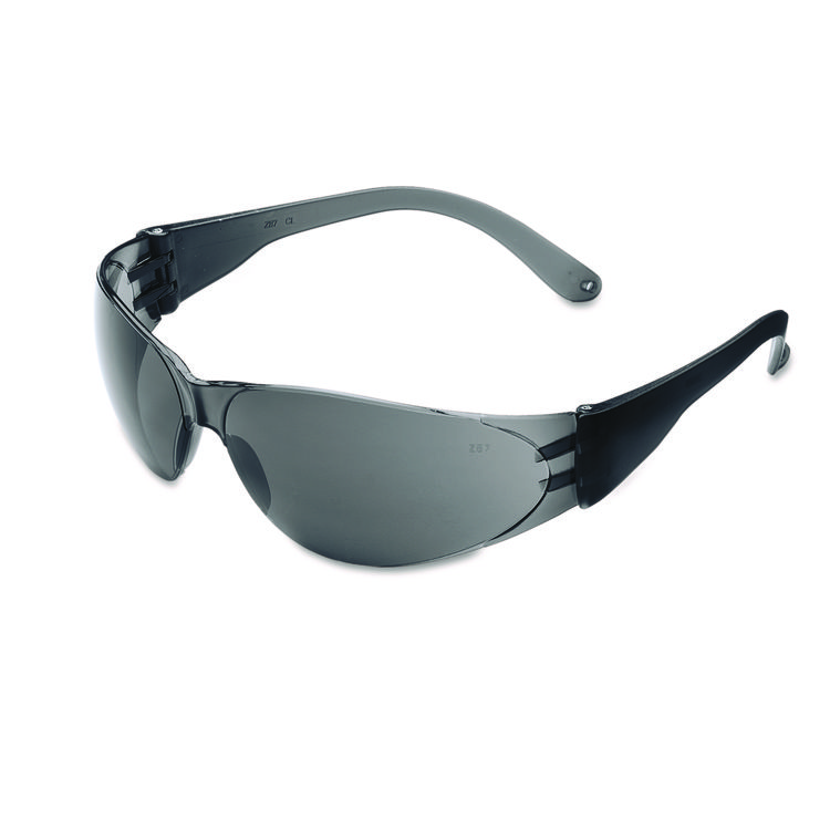 MCR Safety Checklite Scratch-Resistant Safety Glasses, Gray Lens (CRWCL112)
