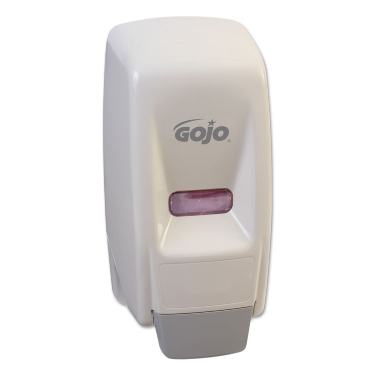 GOJO Bag-In-Box Liquid Soap Dispenser, 800 mL, 5.75 x 5.5 x 5.13, White, 12/Carton (GOJ903412)