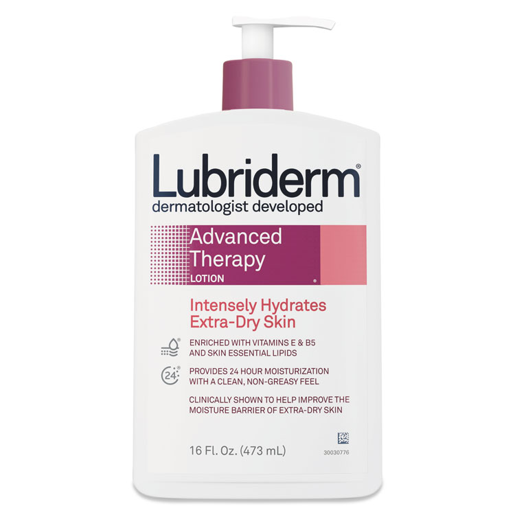 Lubriderm Advanced Therapy Moisturizing Hand/Body Lotion, 16 oz Pump Bottle (PFI48322EA)
