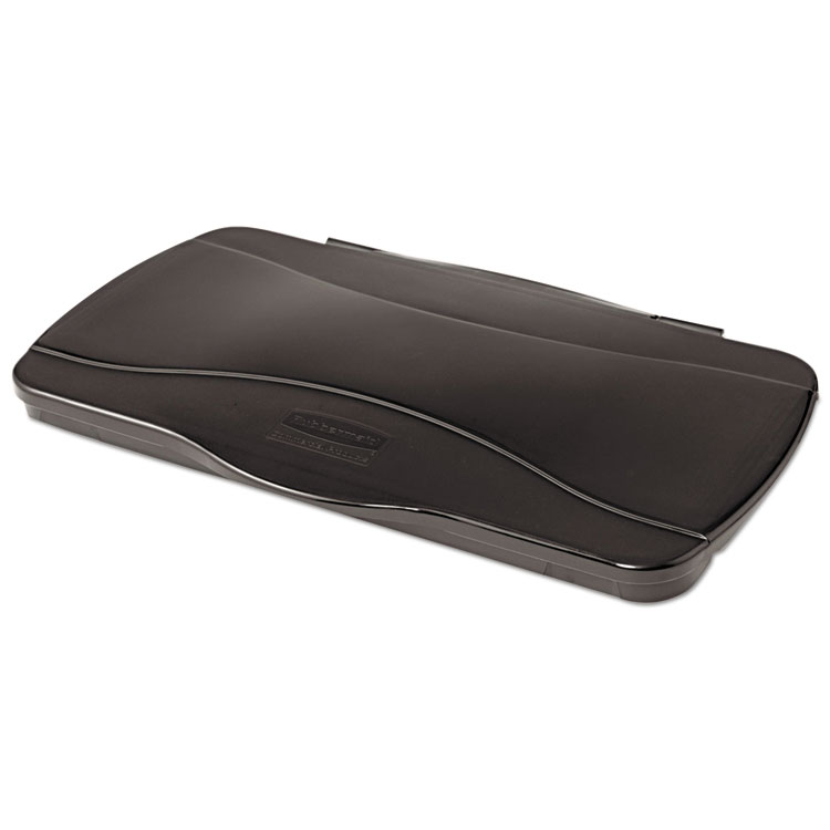 Rubbermaid Commercial Hinged Lid for Vented Slim Jim, 20.38w x 11.38d x 2.75h, Black (RCP267400BK)