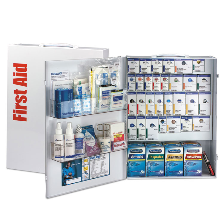 First Aid Only SmartCompliance General Business First Aid Kit for 150 People, 925 Pieces, Metal Case (FAO90732021)