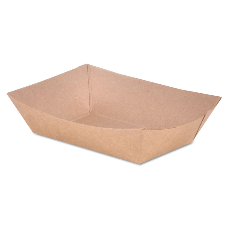 SCT Eco Food Trays, 0.25 lb Capacity, 4 x 2.68 x 1.03, Brown, Paper, 1,000/Carton (SCH0501)