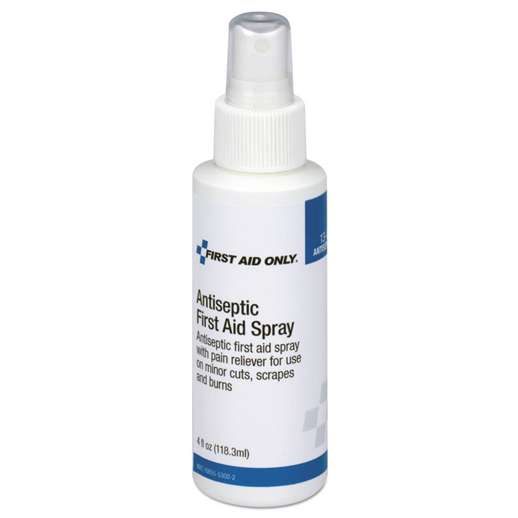 First Aid Only Refill for SmartCompliance General Business Cabinet, Antiseptic Spray, 4 oz (FAO13080)