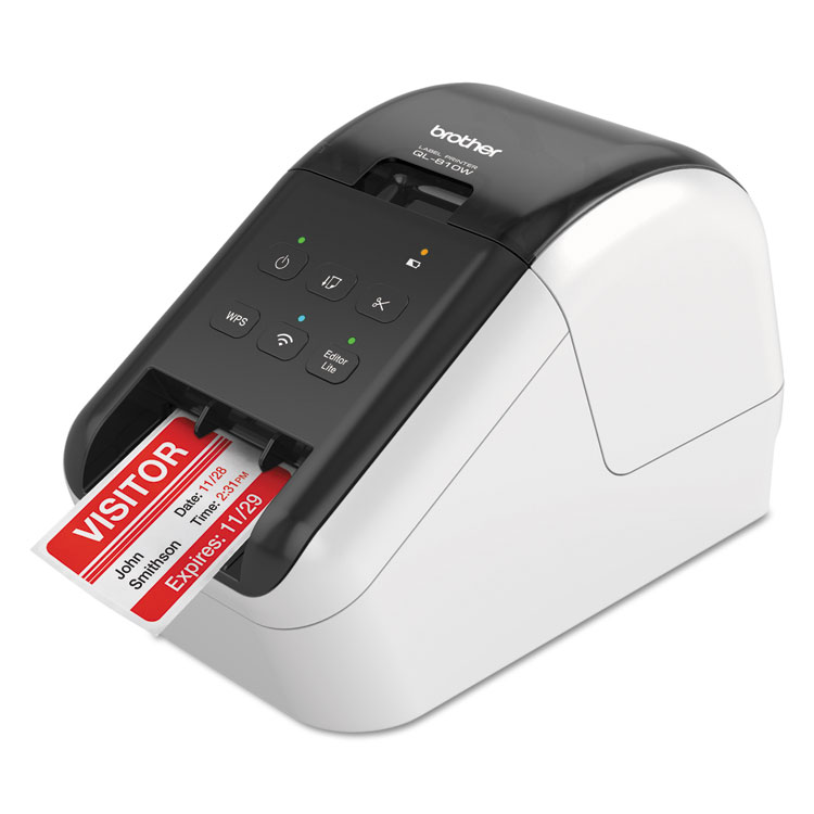 BROTHER INTL. CORP. QL-810W Ultra-Fast Label Printer with Wireless Networking, 110 Labels/min Print Speed, 5 x 9.38 x 6 (BRTQL810W)