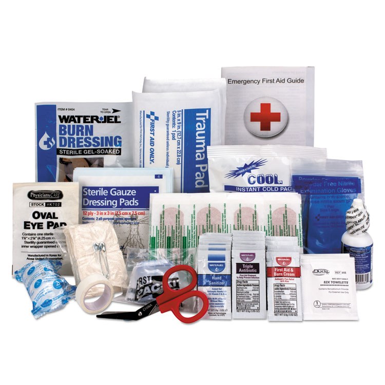 First Aid Only First Aid Kit Refill, Class A, 25 People, 89 Pieces (FAO90583)