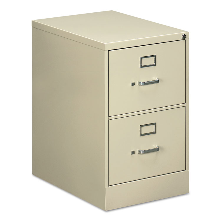 Alera Two-Drawer Economy Vertical File, 2 Legal-Size File Drawers, Putty, 18" x 25" x 28.38" (ALEHVF1929PY)