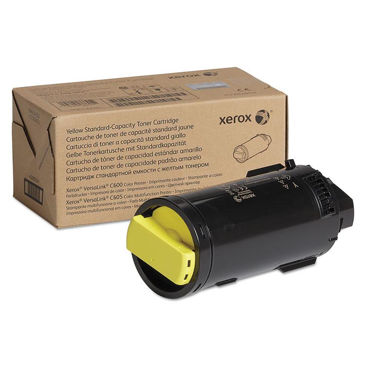 Xerox 106R03898 Toner, 6,000 Page-Yield, Yellow (XER106R03898)