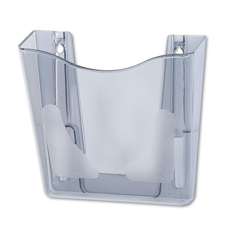 deflecto Euro-Style DocuPocket Portrait Wall File, A4/Legal/Letter/Magazines/Portfolio Size, 10.25" x 4" x 10", Smoke (DEF63002)