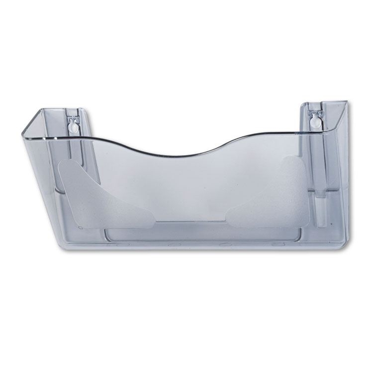 deflecto Euro-Style DocuPocket Landscape Wall File, Larger Files/Tabloid Size, 15" x 4" x 6.63", Smoke (DEF63102)