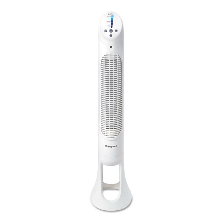 Honeywell QuietSet Whole Room Tower Fan, White, 5 Speed (HWLHYF260)