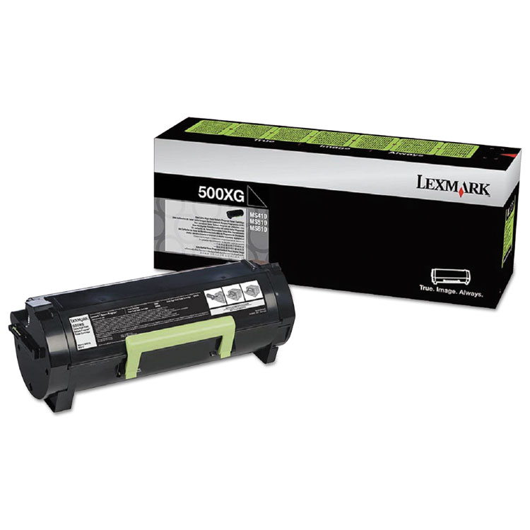 Lexmark 50F0X0G High-Yield Toner, 10,000 Page-Yield, Black (LEX50F0X0G)
