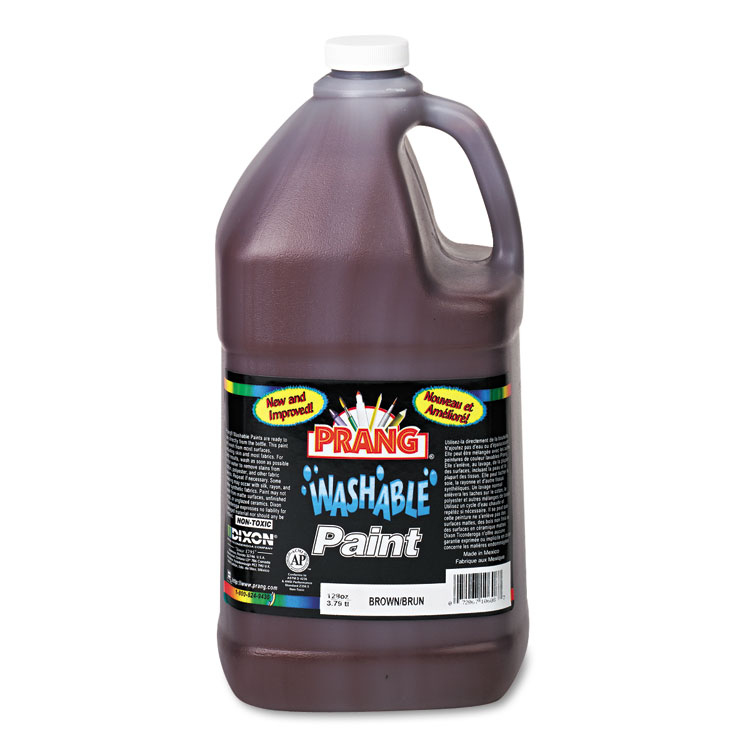 Prang Washable Paint, Brown, 1 gal Bottle (DIX10608)