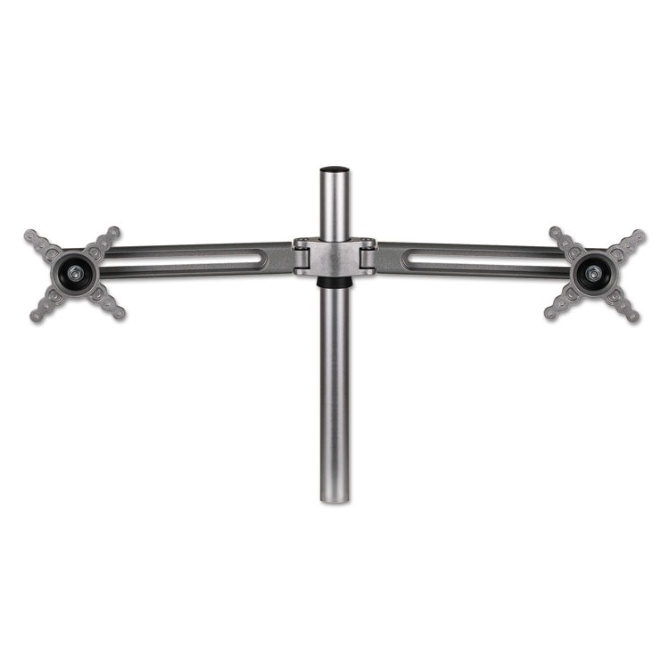 Fellowes Lotus Dual Monitor Arm Kit, For 26" Monitors, Silver, Supports 13 lb (FEL8042901)