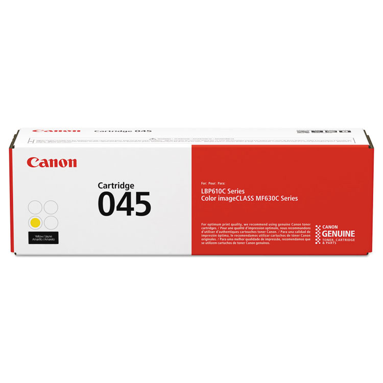 Canon 1239C001 (045) Toner, 1,300 Page-Yield, Yellow (CNM1239C001)