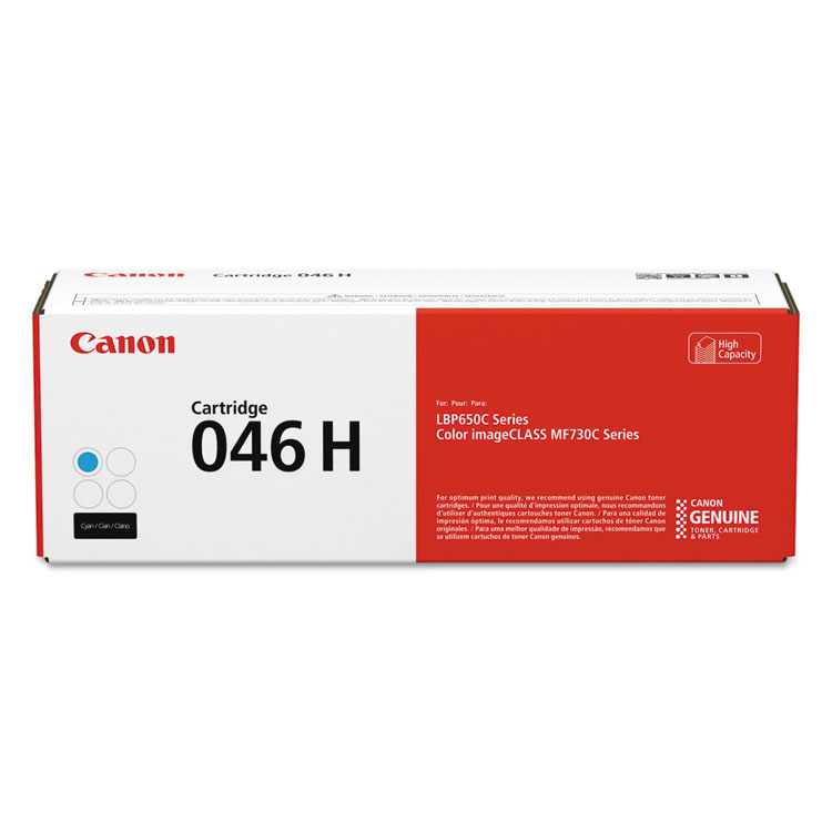 Canon 1253C001 (046) High-Yield Toner, 5,000 Page-Yield, Cyan (CNM1253C001)