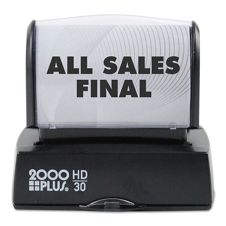 COSCO 2000PLUS HD Custom Stamp, Pre-Inked, Black/Blue/Green/Gold/Orange/Red/Violet, 2 x 0.69 (COS1PIHD30)