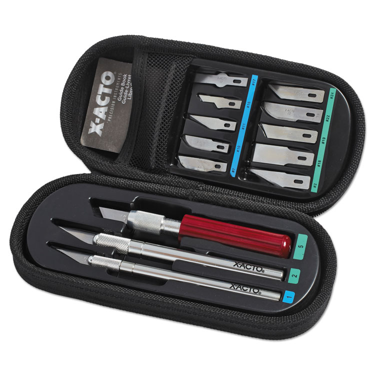 X-ACTO Knife Set, 3 Knives, 10 Blades, Carrying Case (EPIX5285)