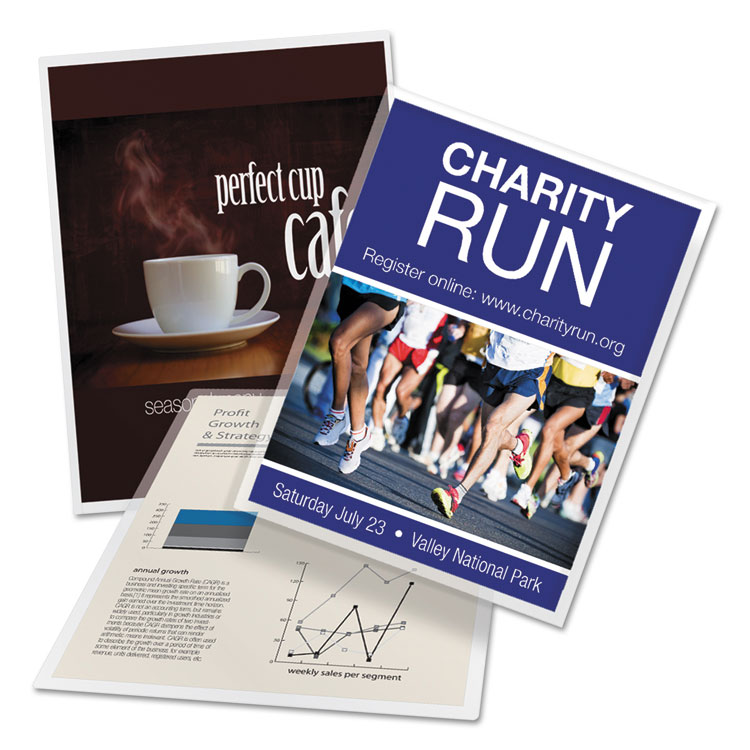 GBC UltraClear Thermal Laminating Pouches, 3 mil, 9" x 11.5", Gloss Clear, 150/Pack (GBC3745023)