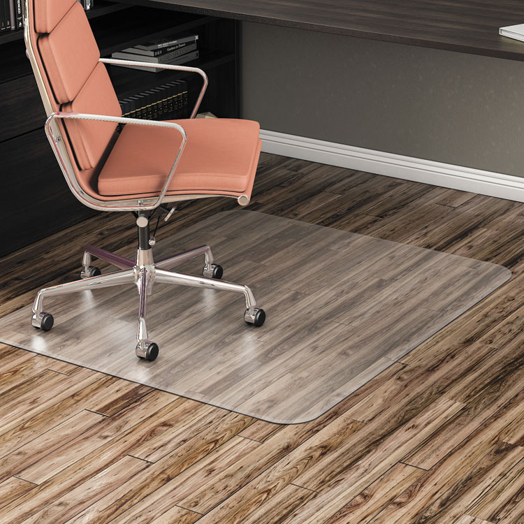 Alera All Day Use Non-Studded Chair Mat for Hard Floors, 46 x 60, Rectangular, Clear (ALEMAT4660HFR)