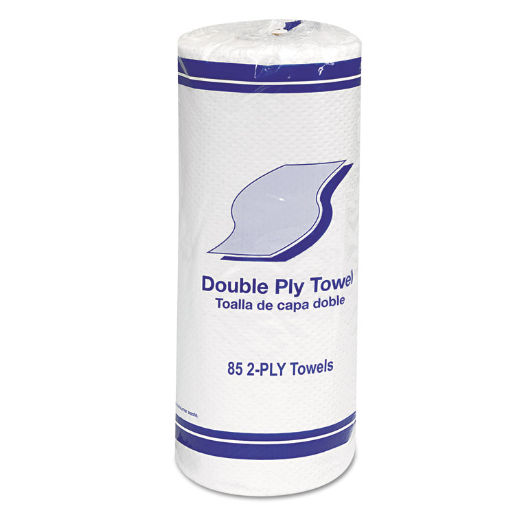 GEN Kitchen Roll Towels, 2-Ply, 11 x 7.8, White, 85/Roll, 30 Rolls/Carton (GEN1797)