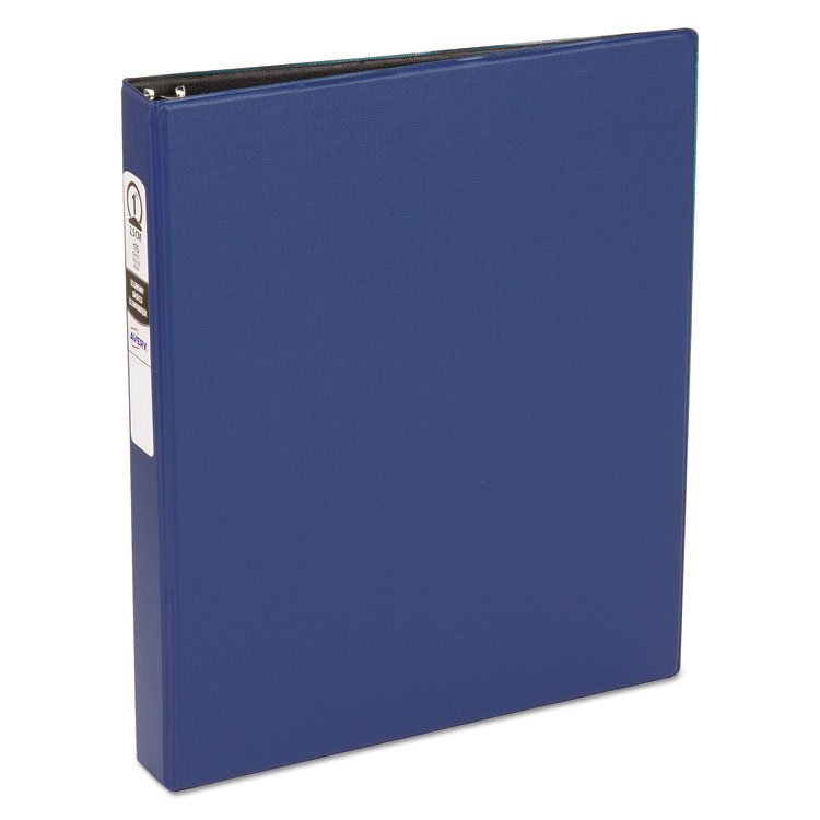 Avery Economy Non-View Binder with Round Rings, 3 Rings, 1" Capacity, 11 x 8.5, Blue, (3300) (AVE03300)