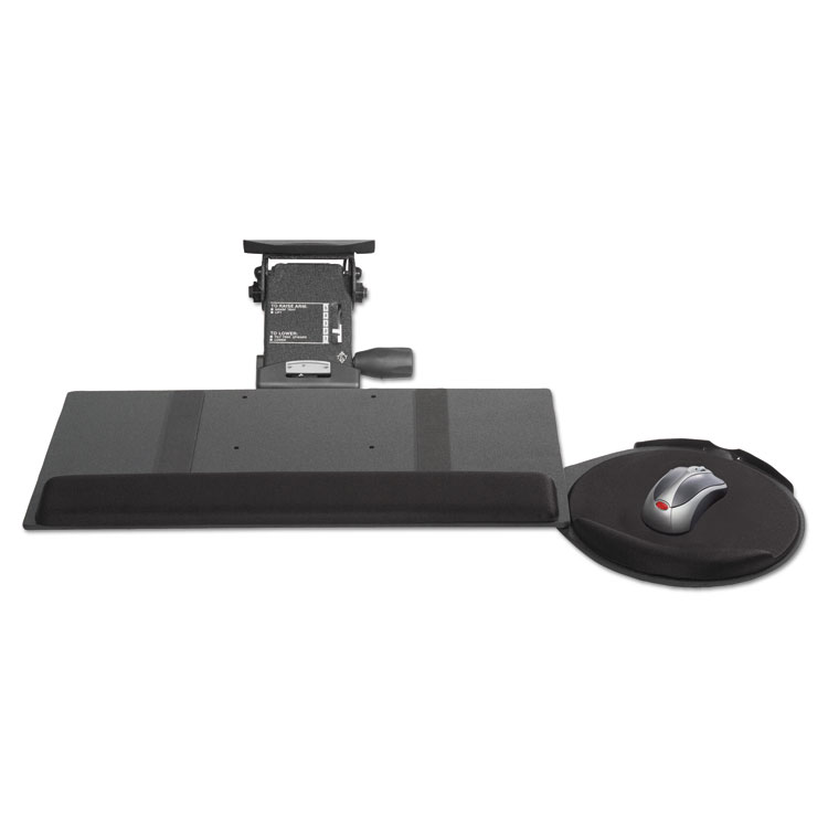 Kelly Computer Supply Leverless Lift N Lock Keyboard Tray, 19w x 10d, Black (KCS69575)