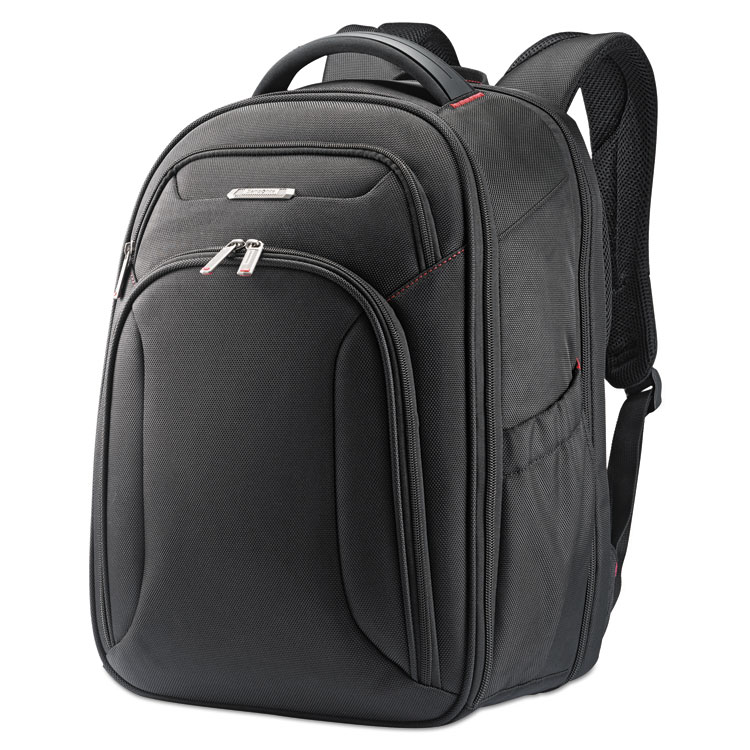 Samsonite Xenon 3 Laptop Backpack, Fits Devices Up to 15.6", Ballistic Polyester, 12 x 8 x 17.5, Black (SML894311041)