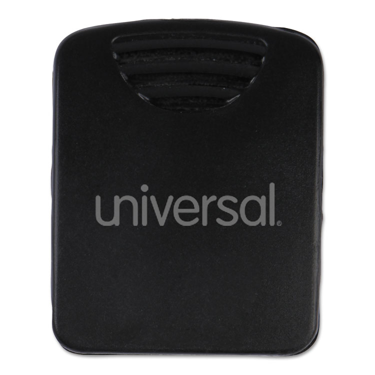 Universal Fabric Panel Wall Clips, 25 Sheet Capacity, Black, 20/Pack (UNV21270)