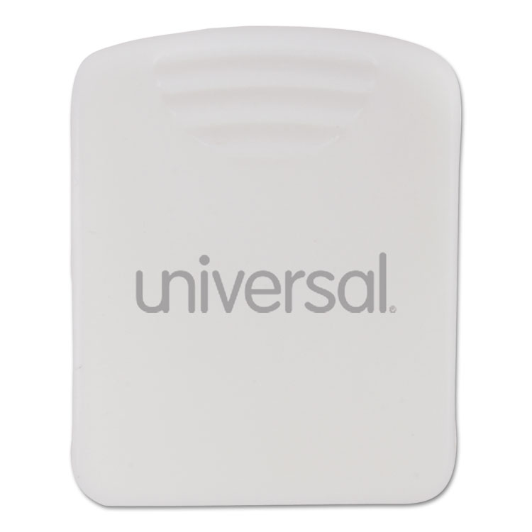Universal Fabric Panel Wall Clips, 25 Sheet Capacity, White, 20/Pack (UNV21271)
