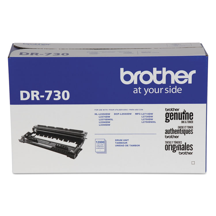BROTHER INTL. CORP. DR730 Drum Unit, 12,000 Page-Yield, Black (BRTDR730)
