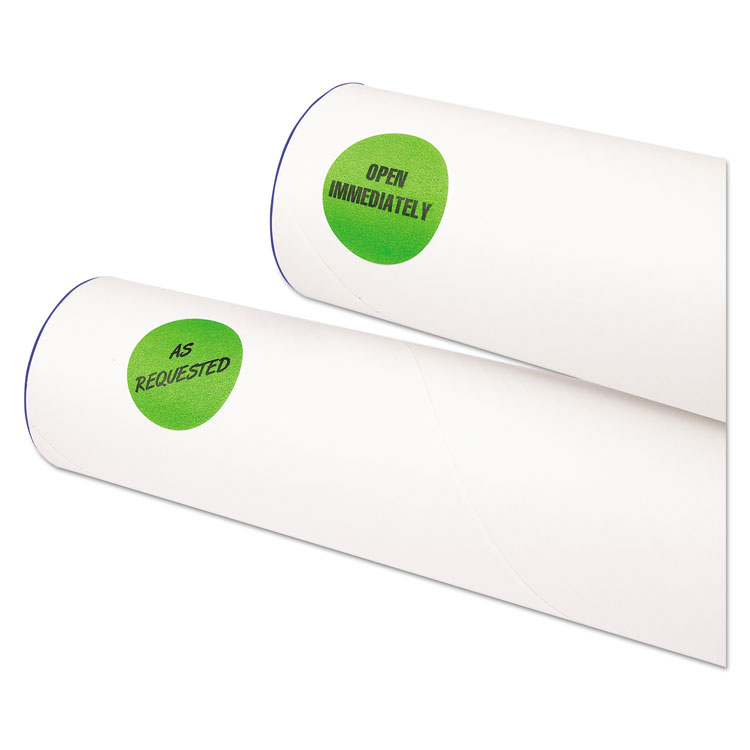 Avery Printable Self-Adhesive Removable Color-Coding Labels, 1.25" dia, Neon Green, 8/Sheet, 50 Sheets/Pack, (5498) (AVE05498) - Image 2