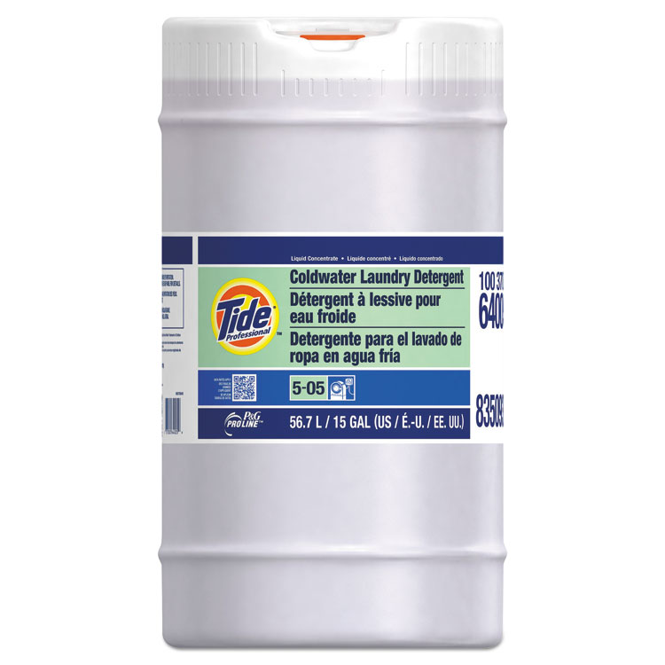 Tide Professional Coldwater Laundry Detergent, Tide Original Scent, 15 gal Drum (PPL64005)