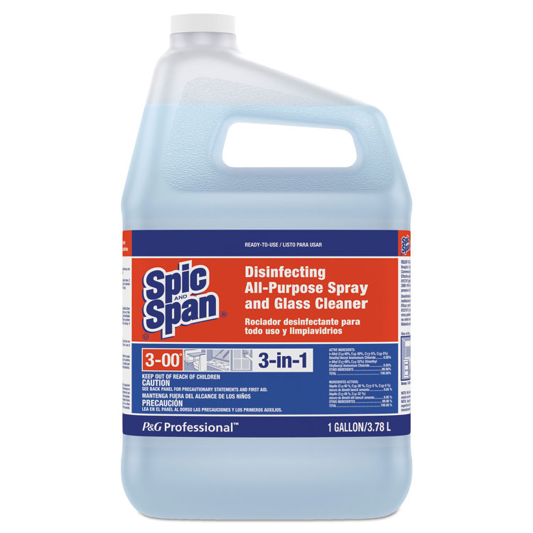 Spic and Span Disinfecting All-Purpose Spray and Glass Cleaner, Fresh Scent, 1 gal Bottle (PGC58773EA)