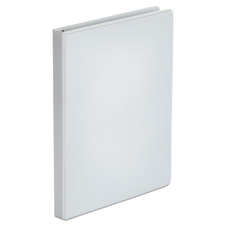 Universal Economy Round Ring View Binder, 3 Rings, 0.5" Capacity, 11 x 8.5, White (UNV20952)