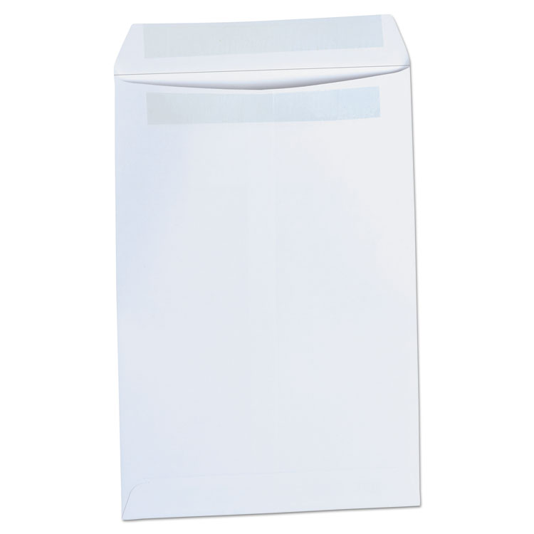 Universal Self-Stick Open End Catalog Envelope, #1, Square Flap, Self-Adhesive Closure, 6 x 9, White, 100/Box (UNV42100)