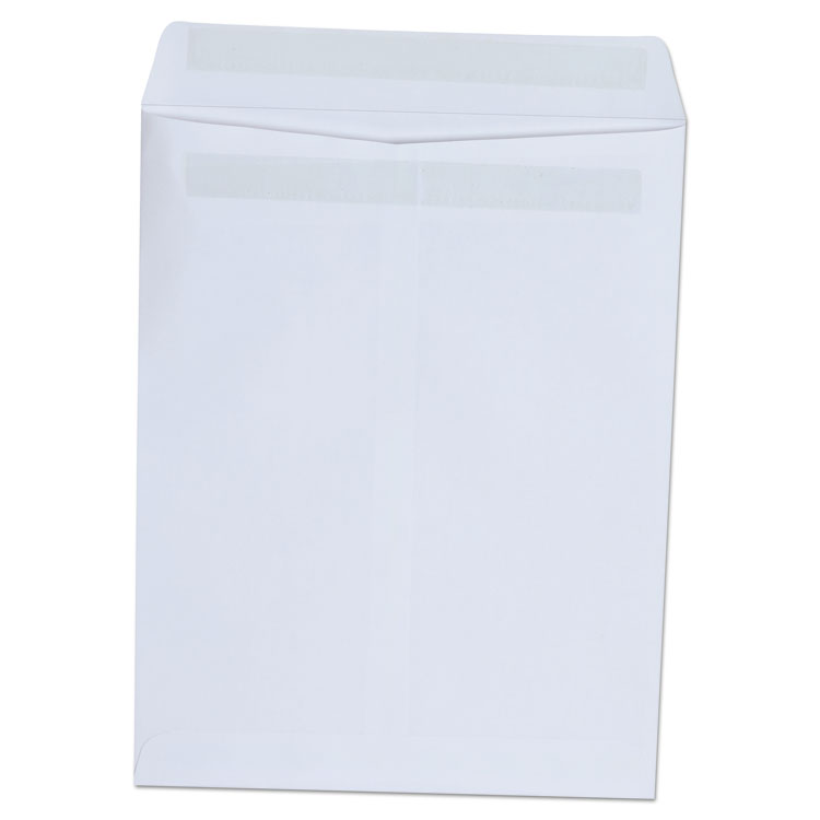 Universal Self-Stick Open End Catalog Envelope, #10 1/2, Square Flap, Self-Adhesive Closure, 9 x 12, White, 100/Box (UNV42101)