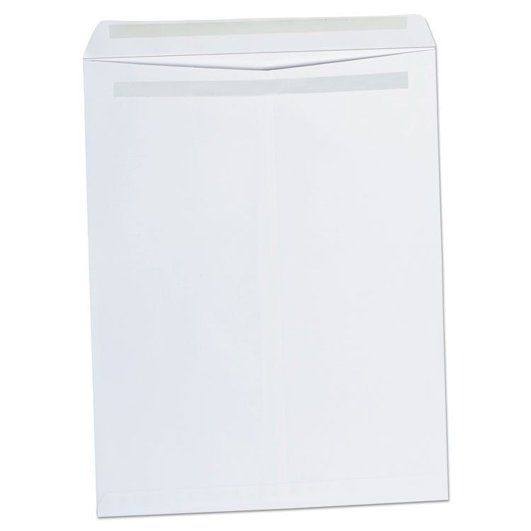 Universal Self-Stick Open End Catalog Envelope, #15 1/2, Square Flap, Self-Adhesive Closure, 12 x 15.5, White, 100/Box (UNV42103)