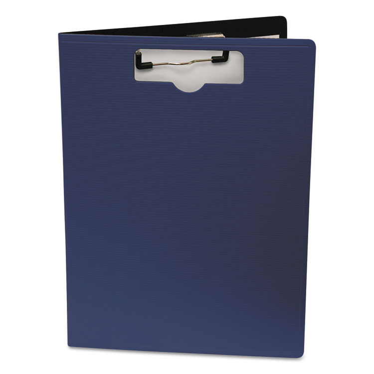 Mobile OPS Portfolio Clipboard with Low-Profile Clip, Portrait Orientation, 0.5" Clip Capacity, Holds 8.5 x 11 Sheets, Blue (BAU61633)