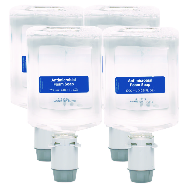 Georgia Pacific Professional Pacific Blue Ultra Foam Soap Manual Dispenser Refill, Antimicrobial, Unscented, 1,200 mL, 4/Carton (GPC43818)