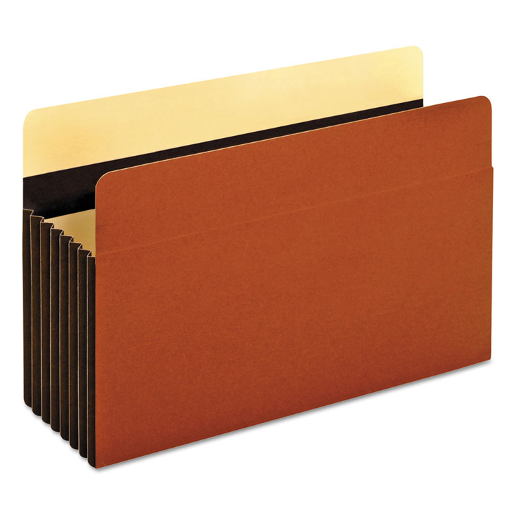 Pendaflex Heavy-Duty File Pockets, 7" Expansion, Legal Size, Redrope, 5/Box (PFX15446HD)