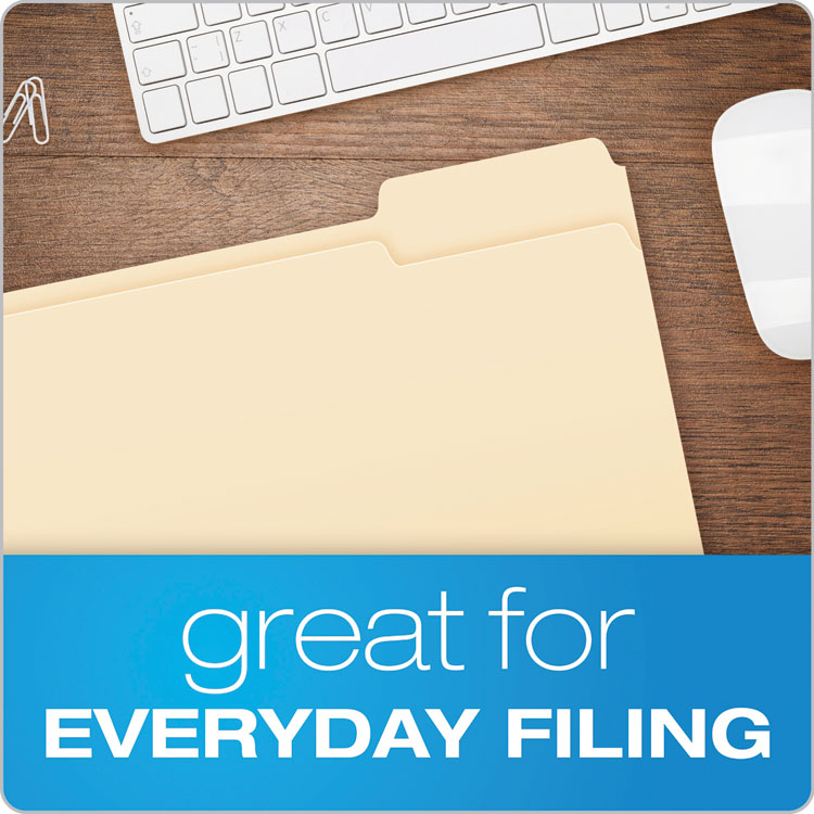 PFX752133 - Pendaflex Manila File Folders, 1/3-Cut Tabs: Right Position, Letter Size, 0.75" Expansion, Manila, 100/Box (PFX752133) - Image 4