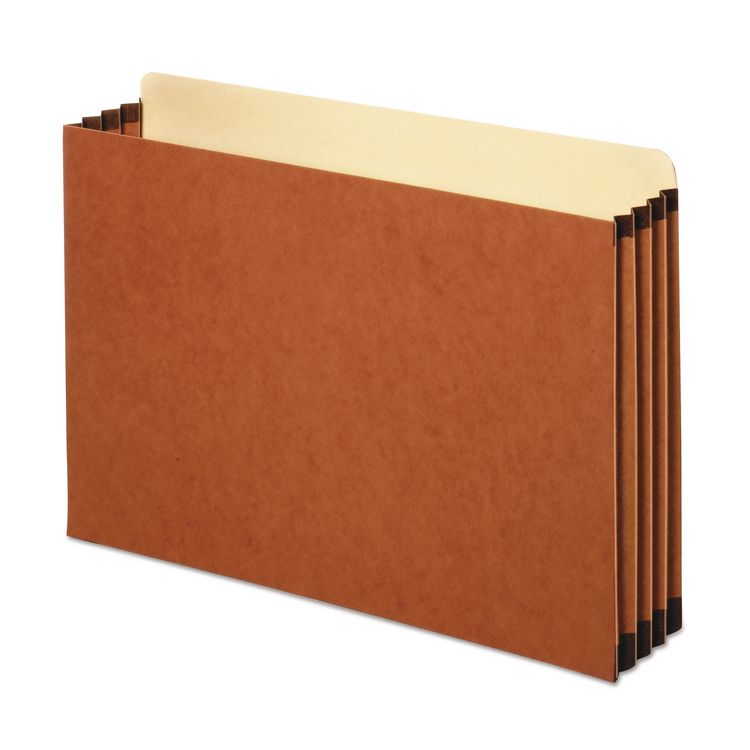 Pendaflex File Cabinet Pockets, 3.5" Expansion, Legal Size, Redrope, 10/Box (PFXFC1526P)
