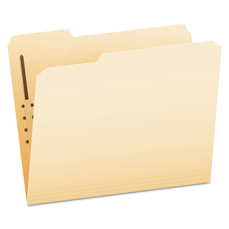 Pendaflex Manila Fastener Folders, 1/3-Cut Tabs, 1 Fastener, Letter Size, Manila Exterior, 50/Box (PFXFM210)
